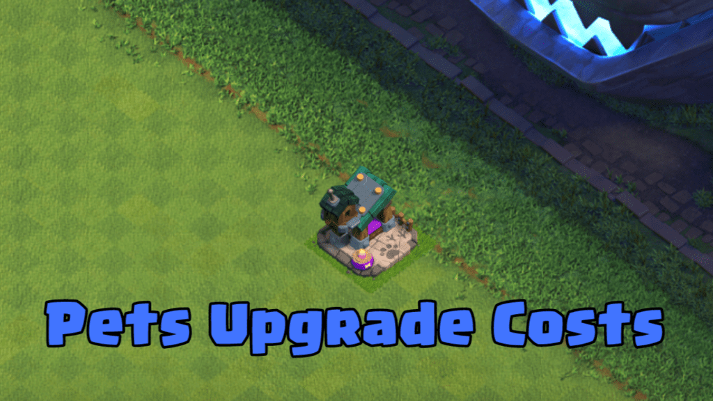 clash of clans pets upgrade cost