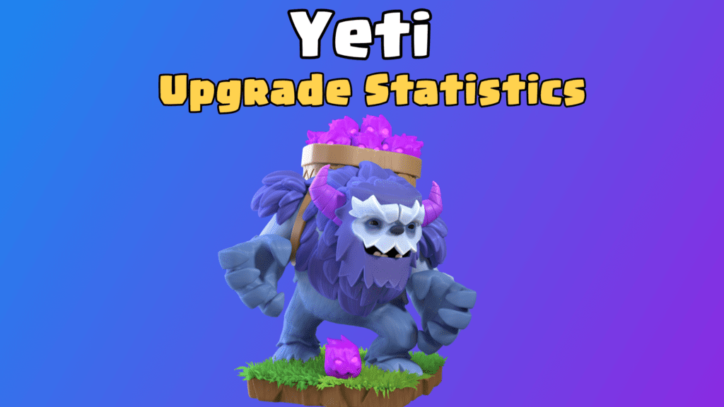 Yeti: Upgrade Cost, Max Levels and Upgrade Time - ClashDaddy