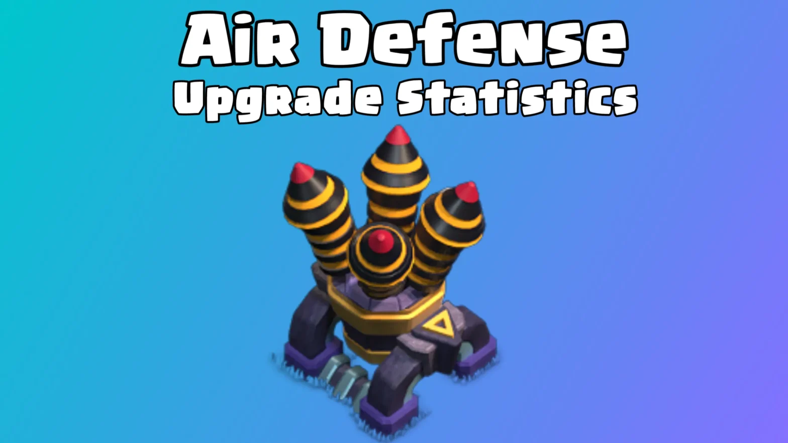 Clash of Clans: Air Defense Upgrade Cost and Upgrade Time