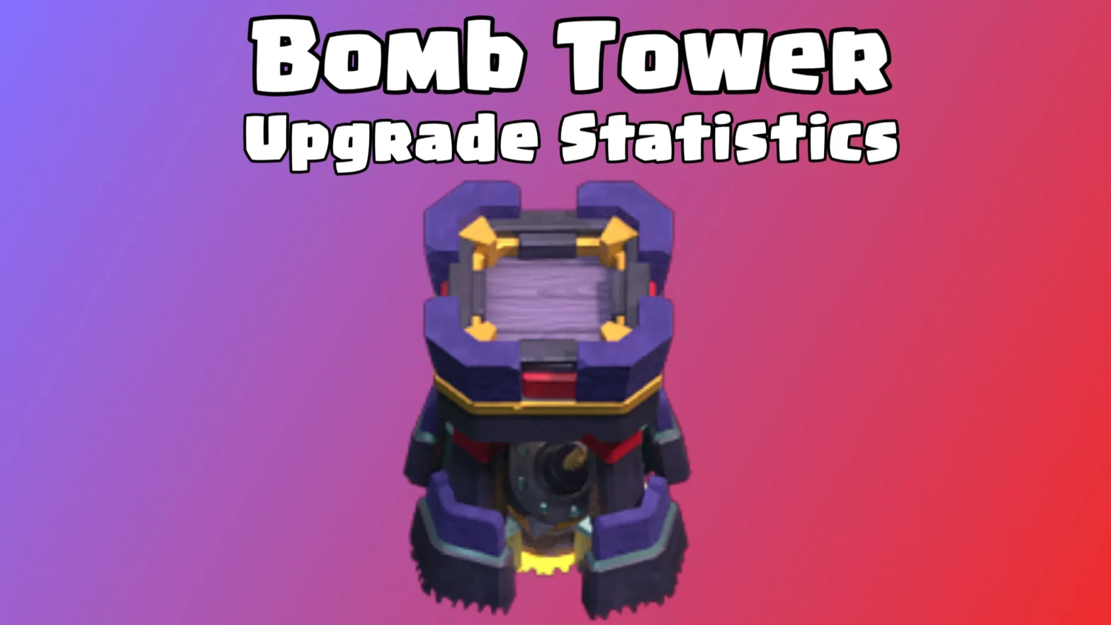 Clash of Clans: Bomb Tower Upgrade Cost and Time