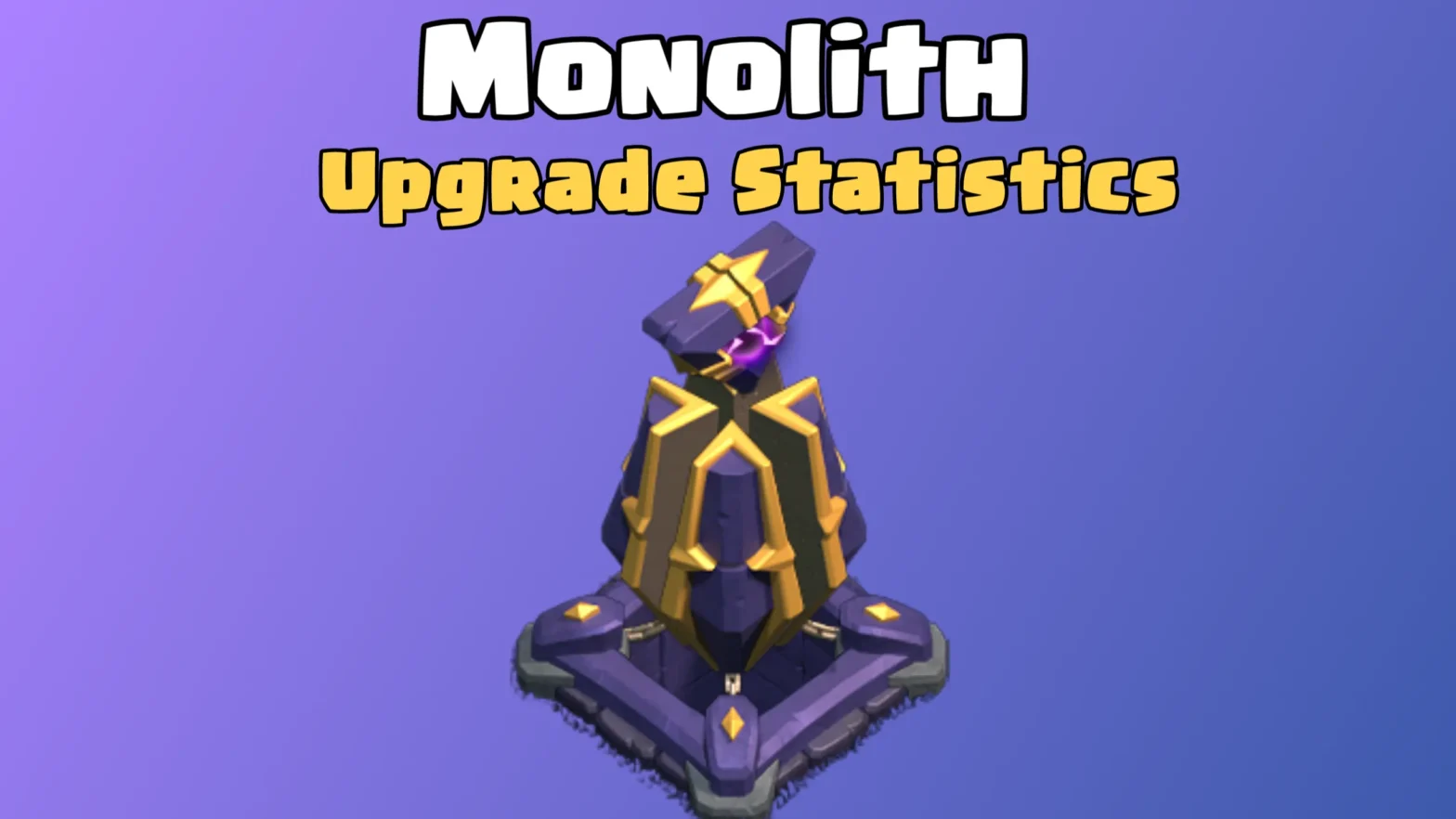 Clash of Clans: Monolith Upgrade Cost and Upgrade Time