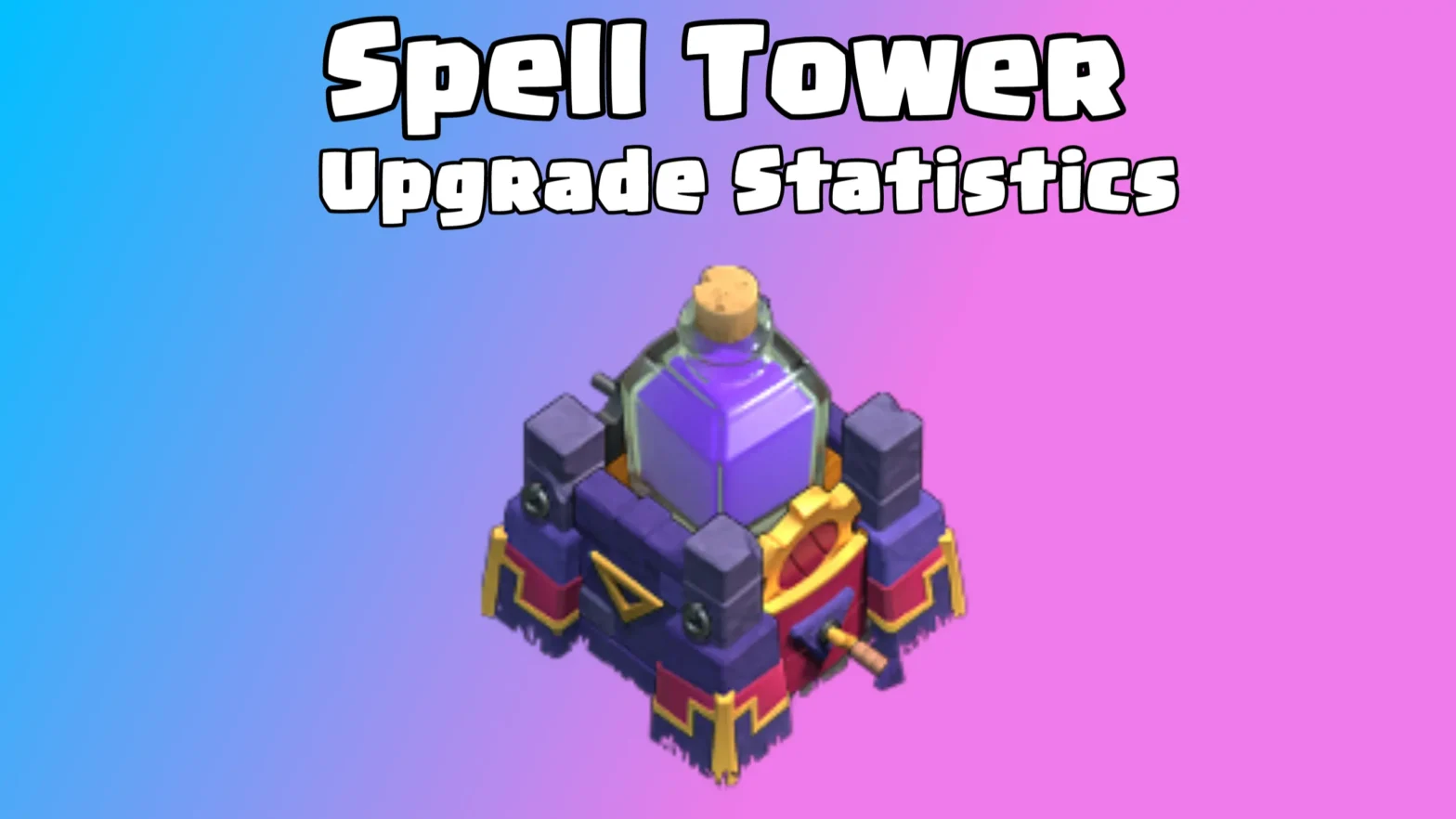 Clash of Clans: Spell Tower Upgrade Cost and Upgrade Time