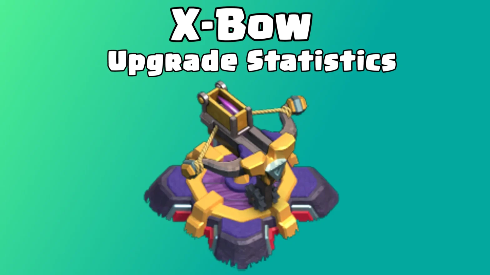 Clash of Clans: X-Bow (Home Village) Upgrade Cost and Upgrade Time