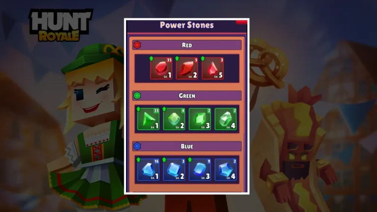 Power Stones Chart Hunt Royale