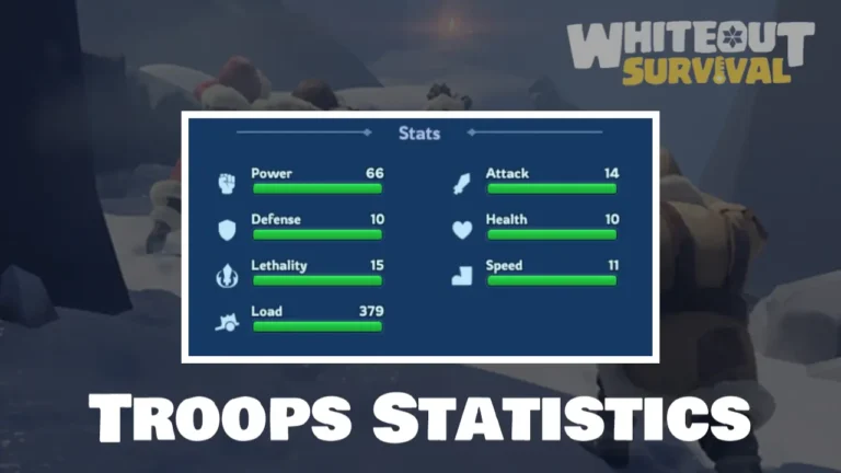 Troop Stats Whiteout Survival