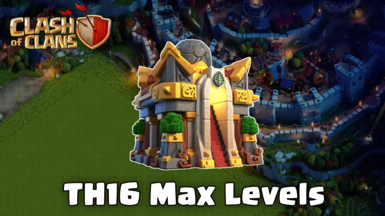 Town Hall 16 TH16 Max Levels List - Clash of Clans