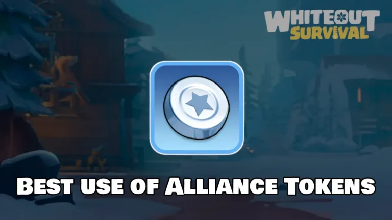 Best Use of Alliance Tokens whiteout survival