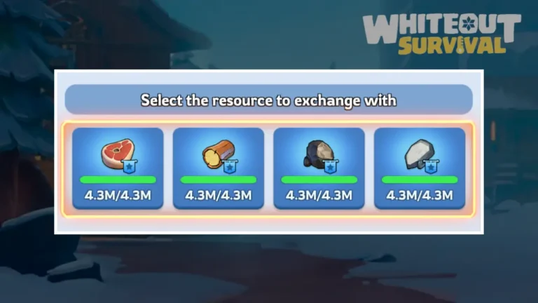 Alliance Resource Exchange Whiteout Survival