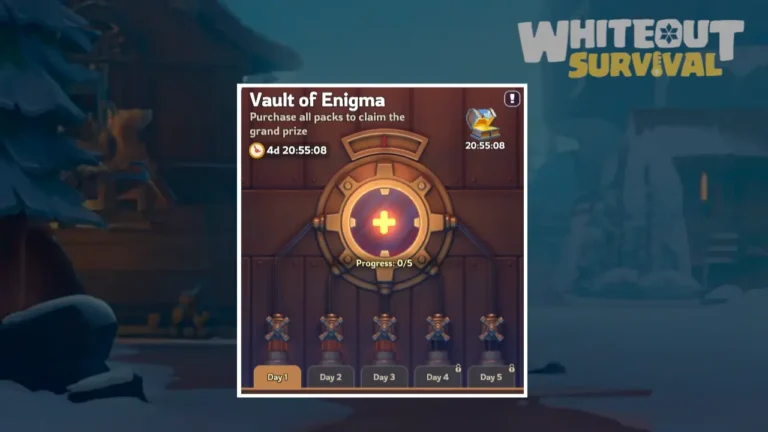 Vault of Enigma Event Details Whiteout Survival